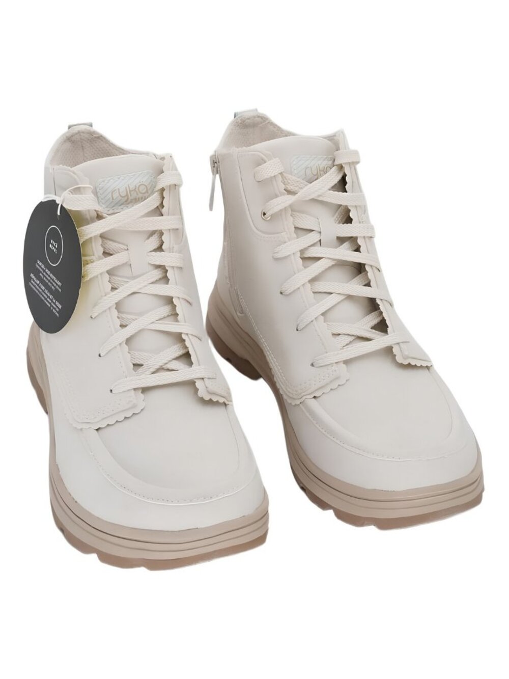 Ryka Belfast Water-Repellent Almond Beige Ankle Boots US 9.5
